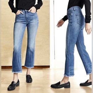 AYR The Bomb Pop Straight Leg High Rise Jeans Blue